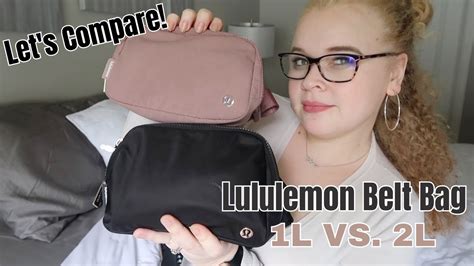 lululemon belt bag 1l vs 2l.